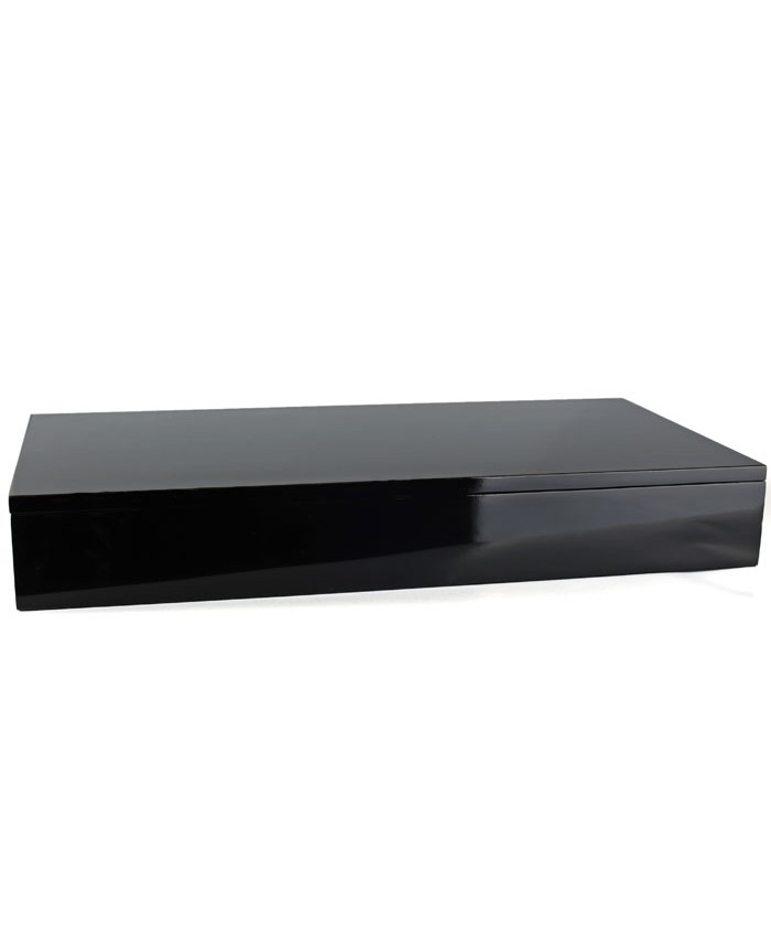 Schwarze Holz Geschenk Box mit 10 Sorten (50x) Bio genähte Seiden-Teebeuteln – Bild 2